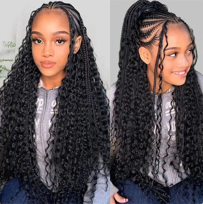 Human Hair Deep Wave Bulk Extensions 110g for Braids
