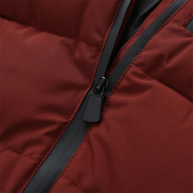 Women's Hooded Padded Winter Parka with Belt