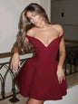 Avrilyaan Off Shoulder Backless A-line Mini Dress