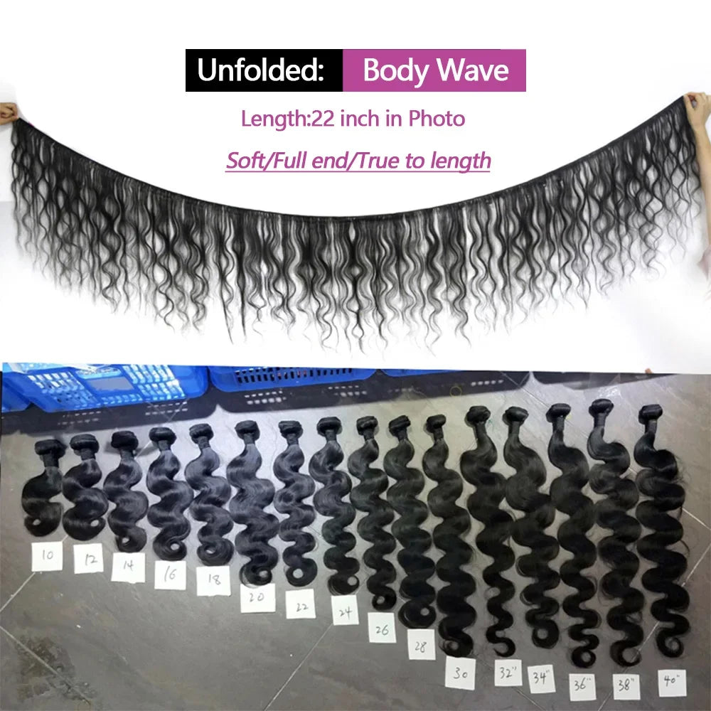 24 Inch Body Wave Brazilian Raw Hair Bundles