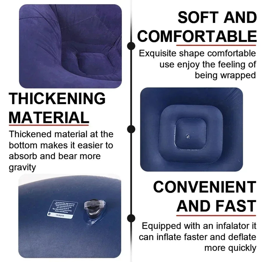 Inflatable PVC Sofa Chair for Indoor and Outdoor Use