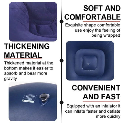 Inflatable PVC Sofa Chair for Indoor and Outdoor Use