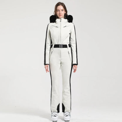 Gsou Women's Winter Snow Jumpsuit Waterproof Ski Suit