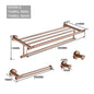Brushed Rose Gold Metal Bath Hardware Set