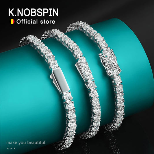 Moissanite Tennis Bracelet in 925 Sterling Silver