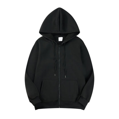 Men's Casual Long Sleeve Zipper Hoodie Jacket