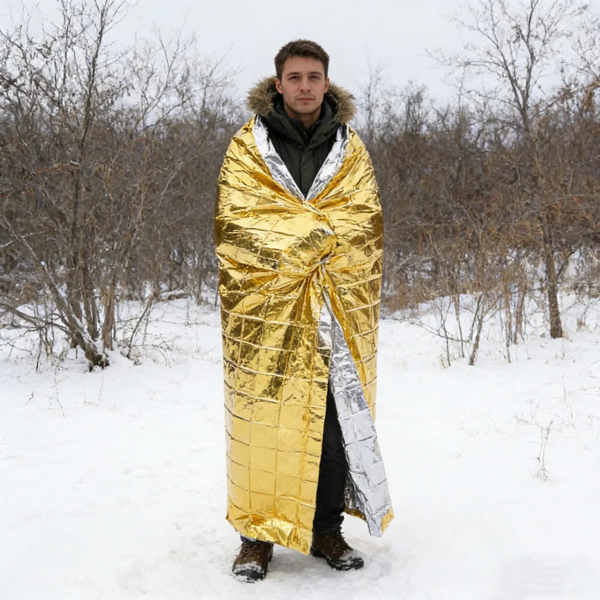 Gold Emergency Blanket Waterproof Insulation Tool 160x210cm
