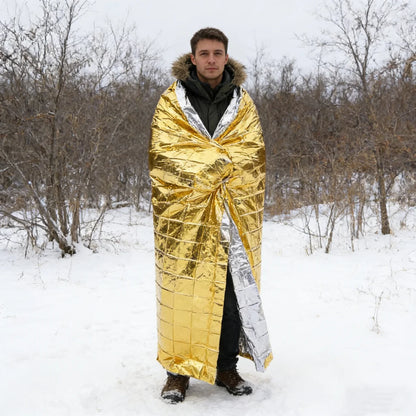 Gold Emergency Blanket Waterproof Insulation Tool 160x210cm
