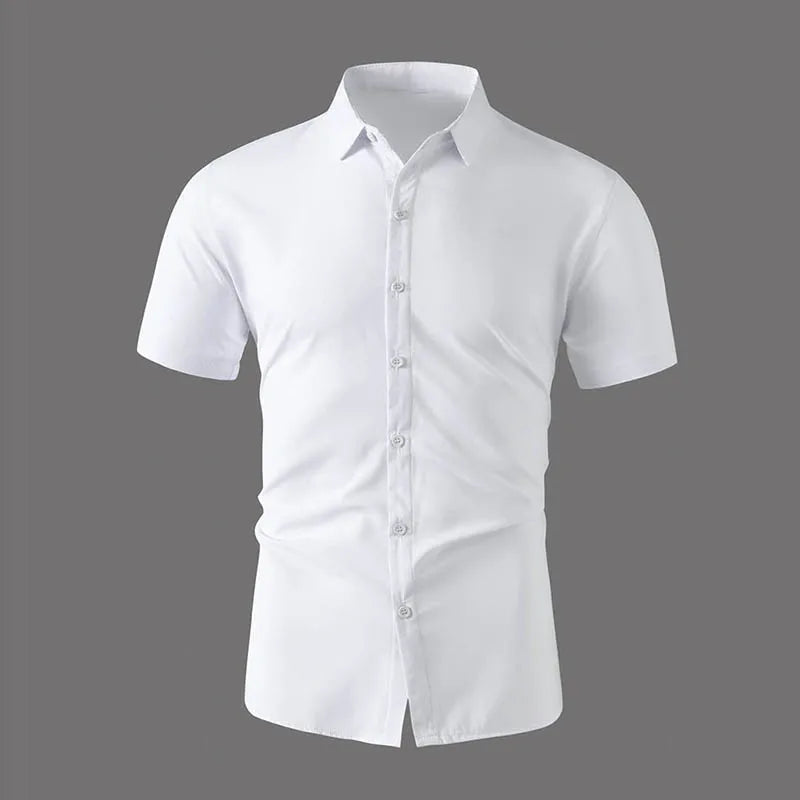 Men's Casual Short Sleeved Shirt Polyester Blend