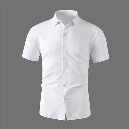 Men's Casual Short Sleeved Shirt Polyester Blend