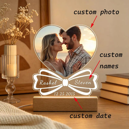Personalized Acrylic Photo Frame for Couples Anniversary