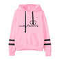 Womens Casual Stripe Hoodie and Sweatpants Set