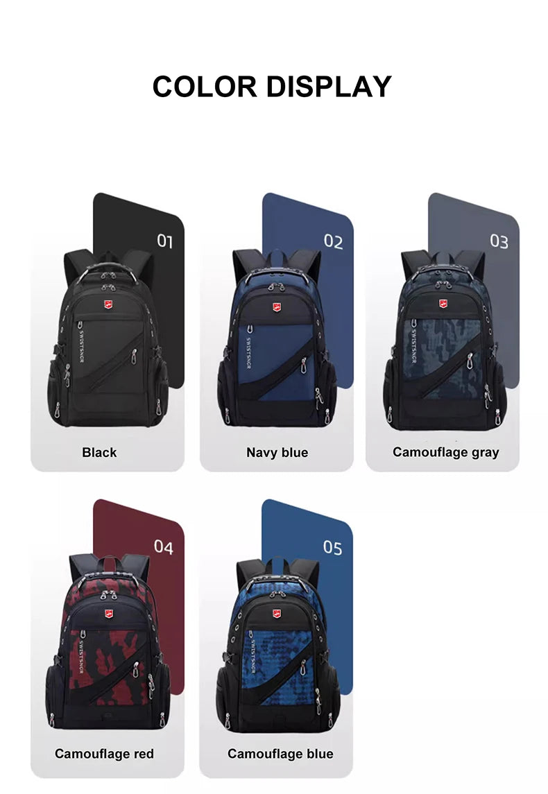 Waterproof Oxford Laptop Backpack for Travel and School