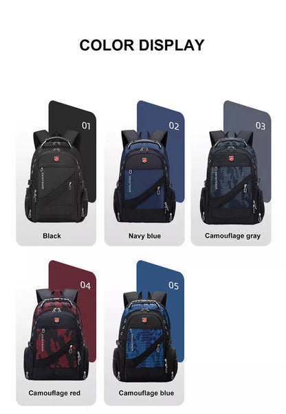 Waterproof Oxford Laptop Backpack for Travel and School