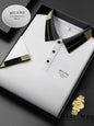 Men's Summer Casual Polo Shirt with Horse Embroidery