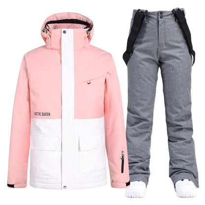 Unisex Winter Snow Ski Suit Jacket and Pants Set
