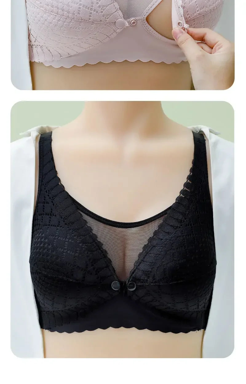 Front Button Nursing Bra for Comfortable Breastfeeding