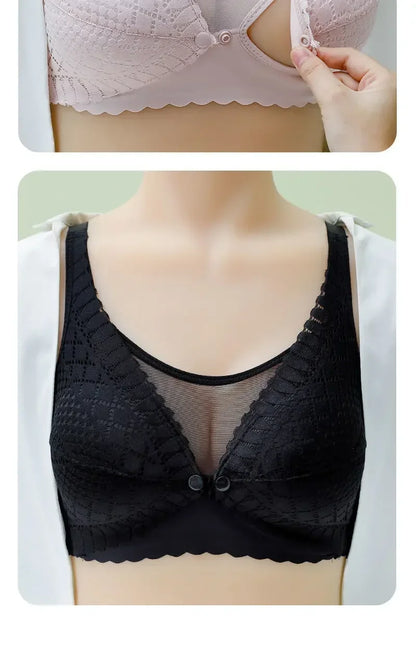 Front Button Nursing Bra for Comfortable Breastfeeding