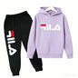 Kids Casual Sports Hoodie and Pants Set Polyester