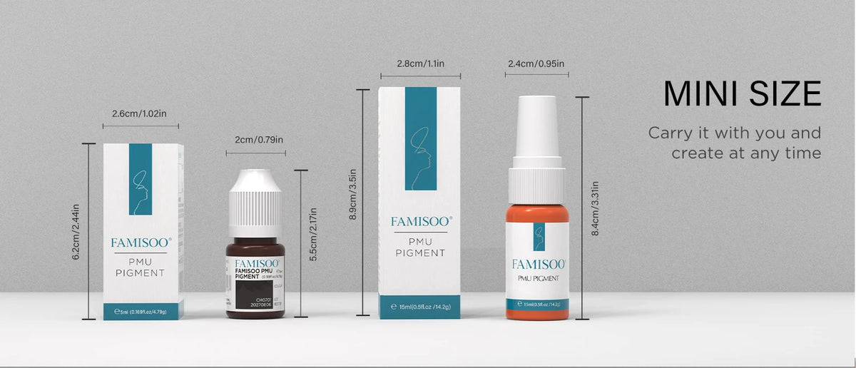 FAMISOO 5ML Permanent Makeup Pigment for Lips and Eyebrows