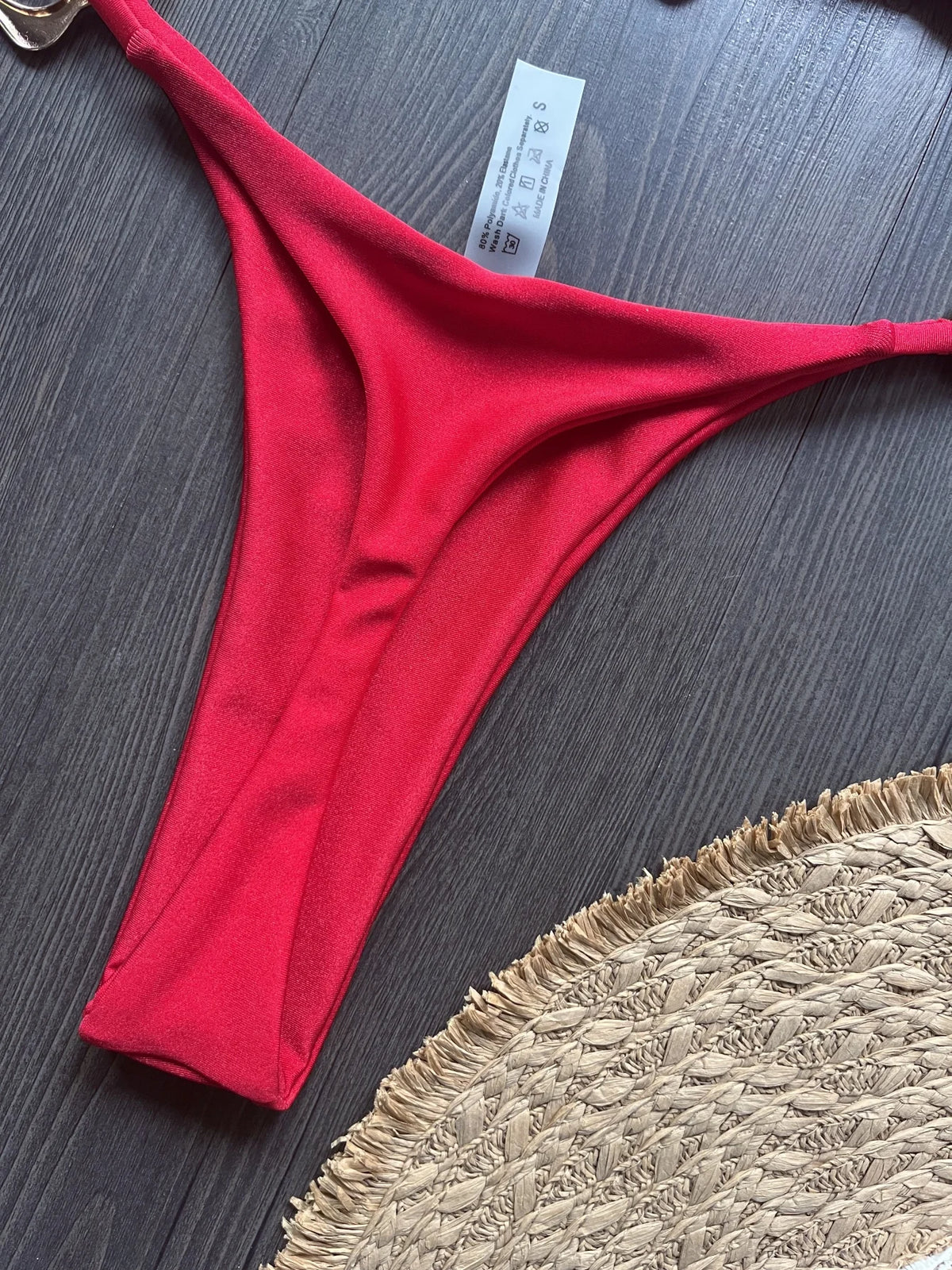 Halter Neck Micro Bikini Set Women Solid Swimwear