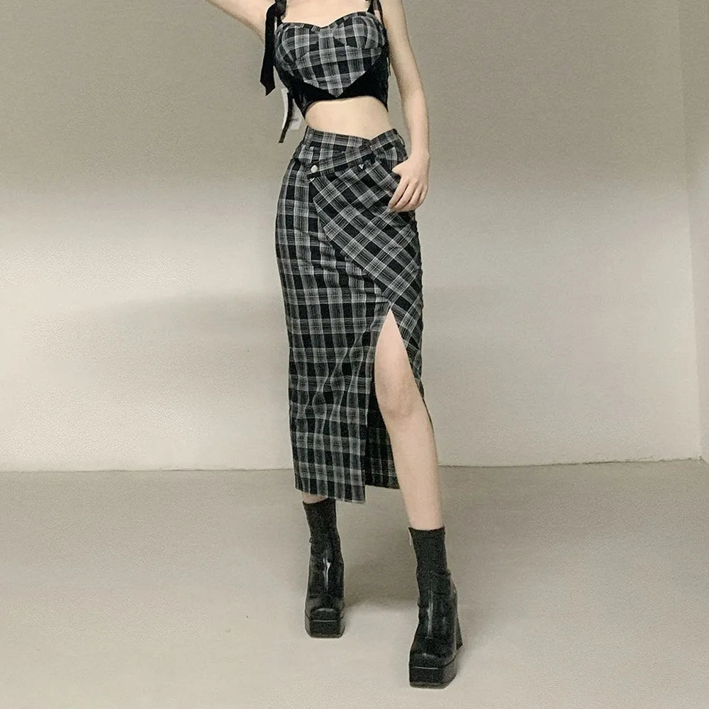 Gothic Square Toe Ankle Boots for Women