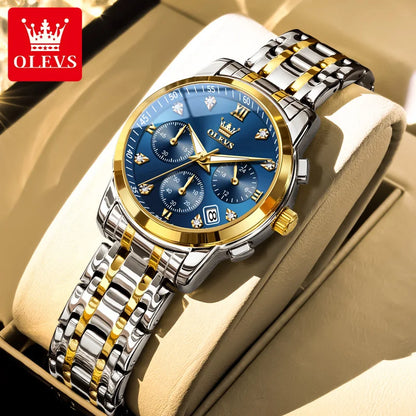 OLEVS 2858 Luxury Quartz Women Watch with Diamonds