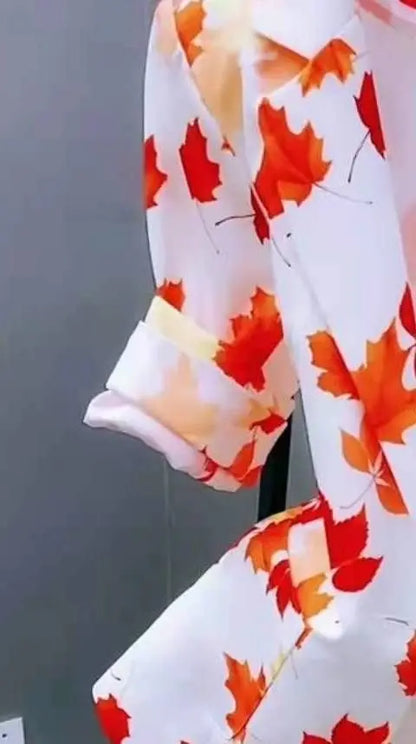 Women Printed Blazer Cardigan Short Jacket