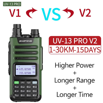 BaoFeng M-13 PRO V2 High Power Multi Band Walkie Talkie