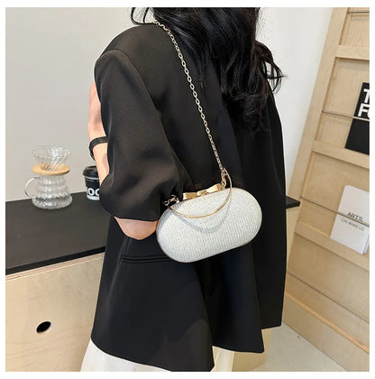 Luxury Sequined Hand-held Dinner Bag for Weddings