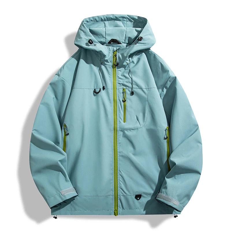 LNGXO Waterproof Windbreaker Jacket for Hiking and Camping