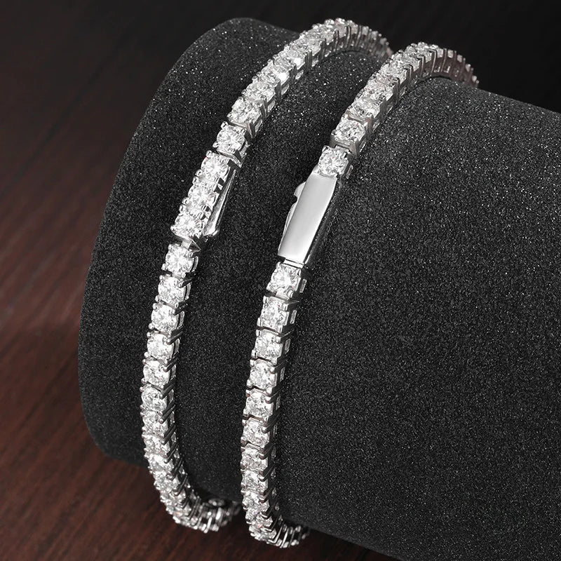 Moissanite Tennis Bracelet in 925 Sterling Silver