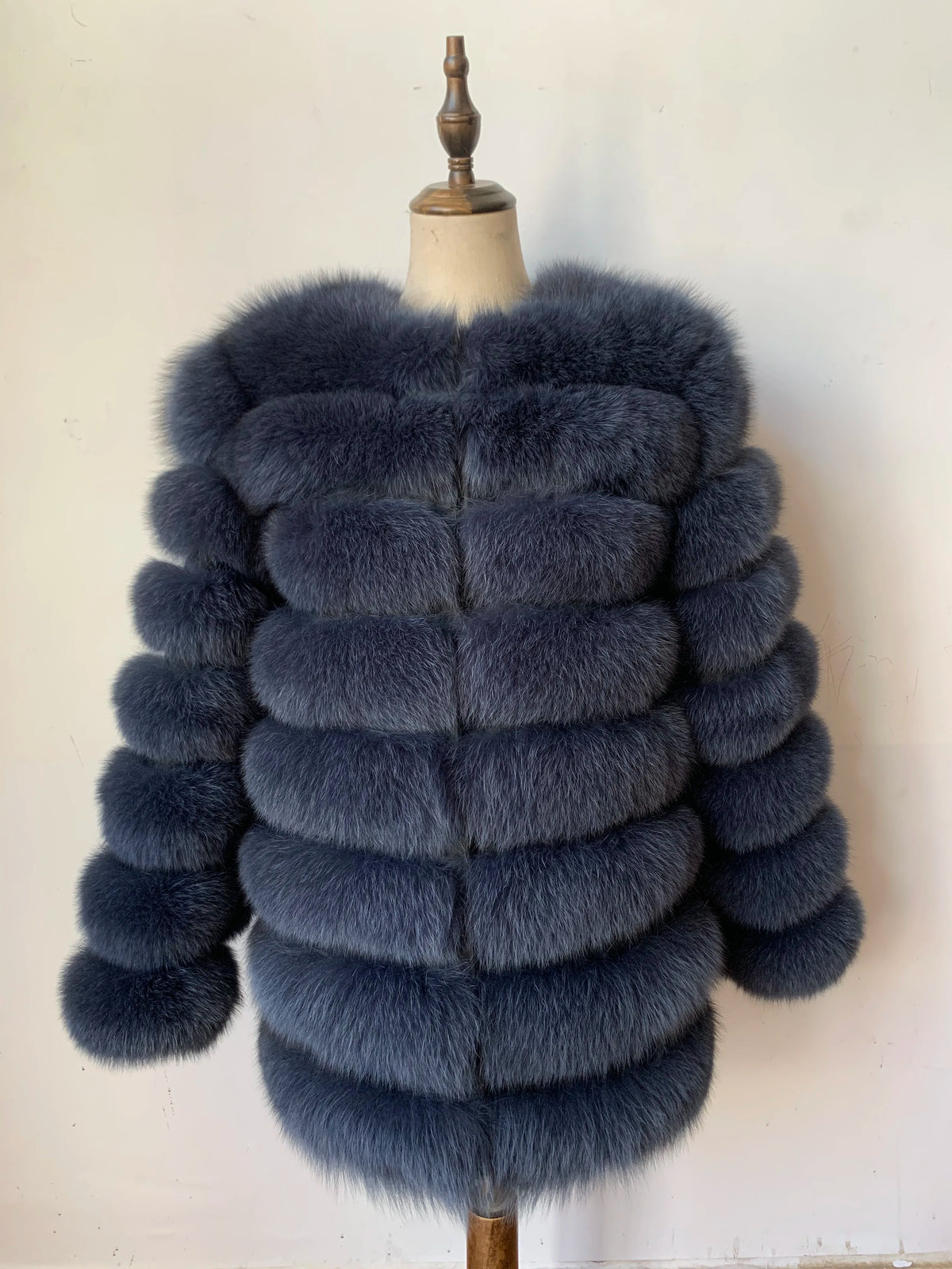 4in1 Real Fox Fur Coat for Women