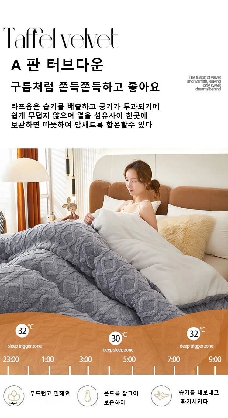 Thick Winter Warm Blanket Artificial Lamb Cashmere