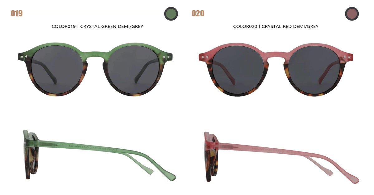 ZENOTTIC Retro Circular Polarized Sunglasses S Size