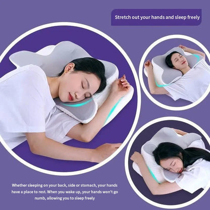 Memory Foam Butterfly Neck Pillow for Bedding