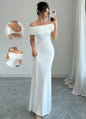 Off Shoulder Sleeveless Bodycon Midi Dress