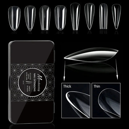 Soft Gel Full Cover Almond Fake Nails Box