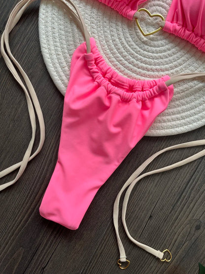 RUOTONSEPT Solid Color Bikini Set Women's Swimwear