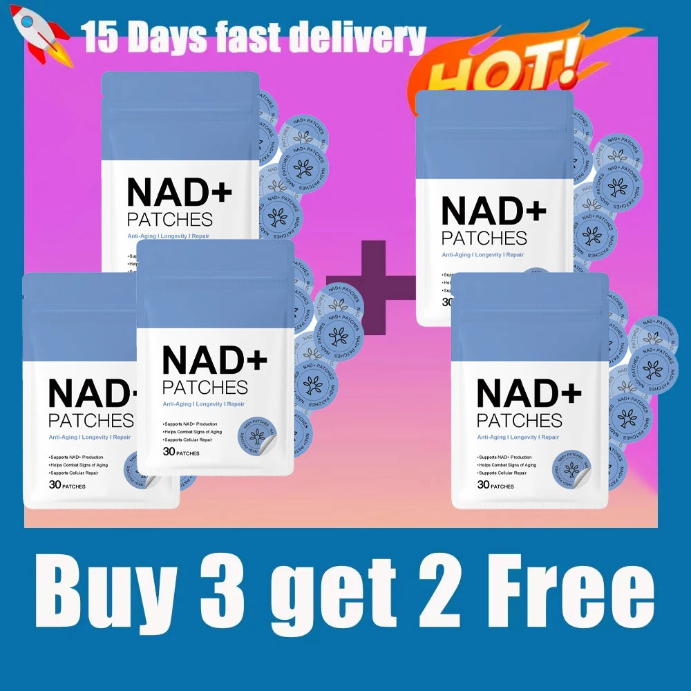 30PCS NAD+ Body Management Patch Skin Friendly Support Sticker