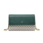 CH Women PU Leather Crossbody Bag with Metal Chain