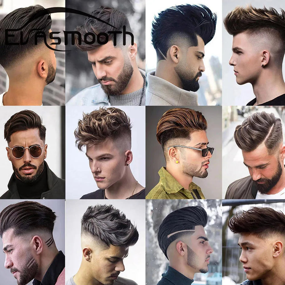 Thin Skin 0.03mm Natural Hair Toupee for Men