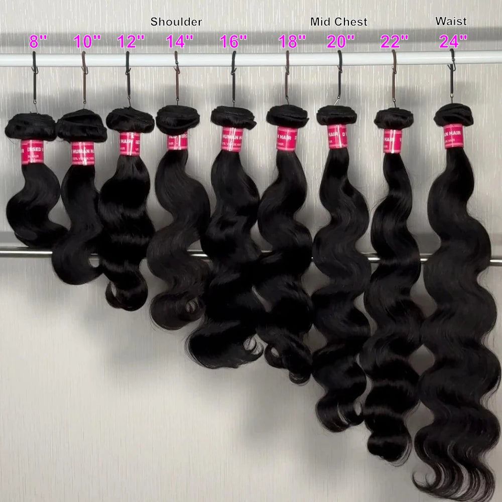 Body Wave 100% Human Hair Bundles Natural Color