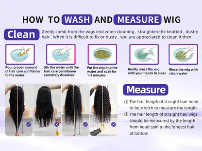 Wet And Wavy Lace Frontal Wig Human Hair 40 Inch
