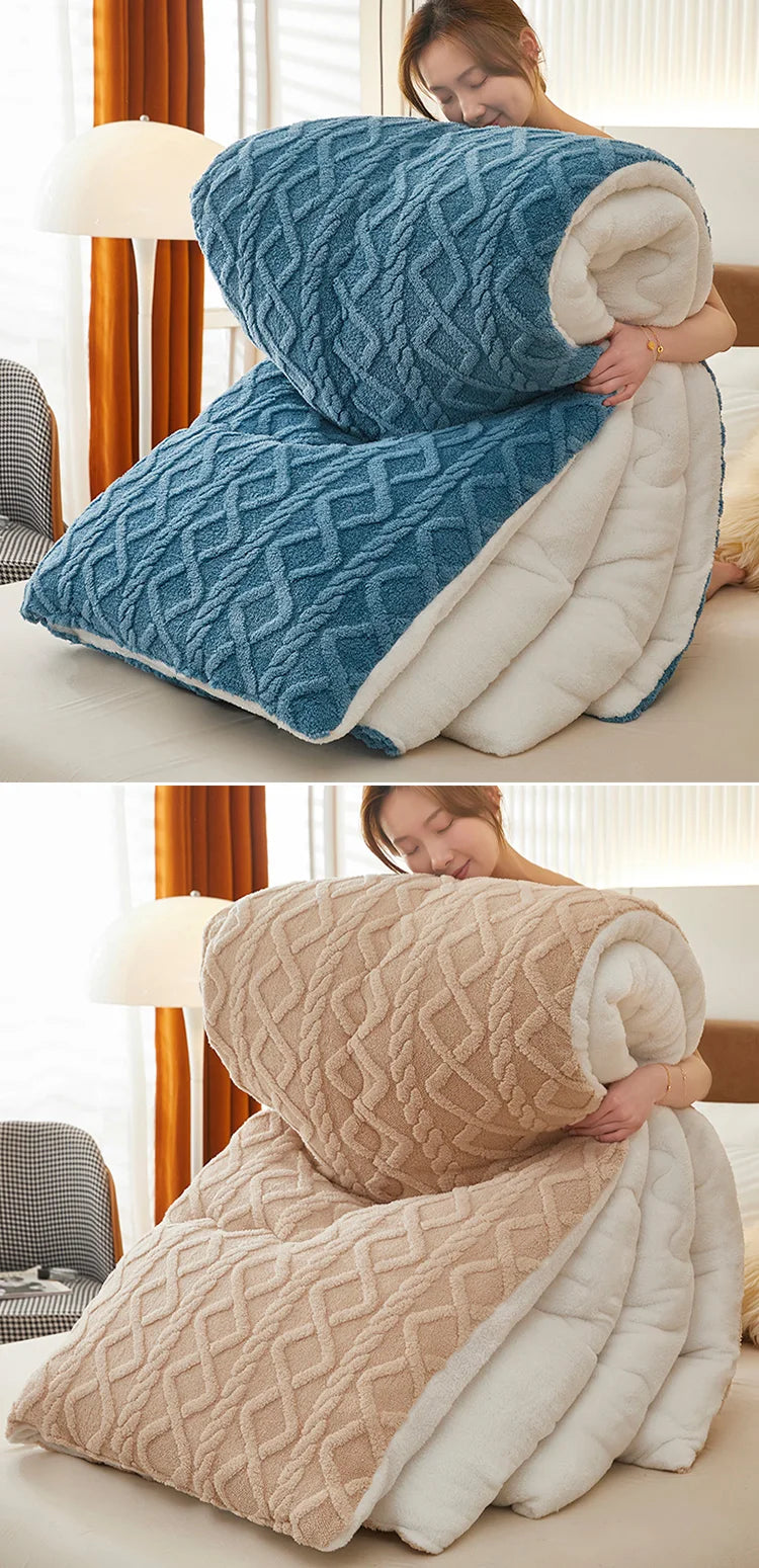 Thick Winter Warm Blanket Artificial Lamb Cashmere