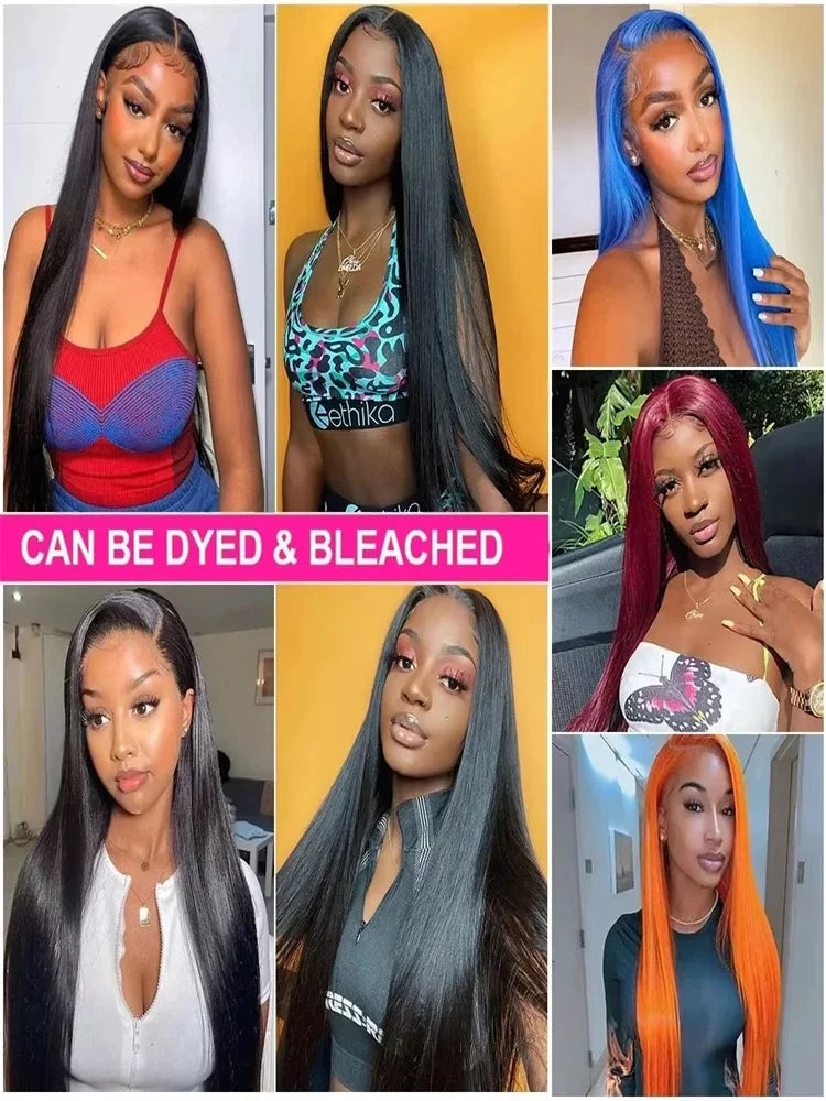Bone Straight Human Hair Lace Front Wig 360