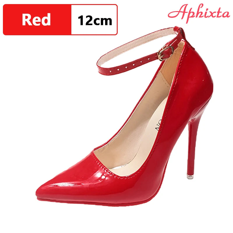 Aphixta Stiletto Heels Pumps Women Party Shoes 12cm