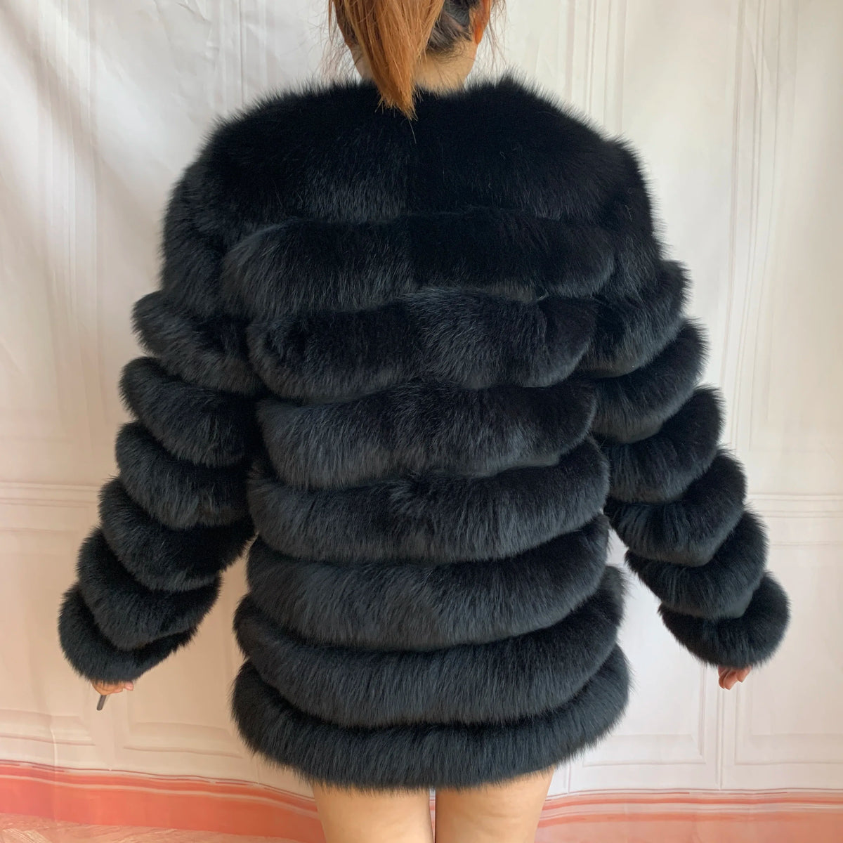 4in1 Real Fox Fur Coat for Women