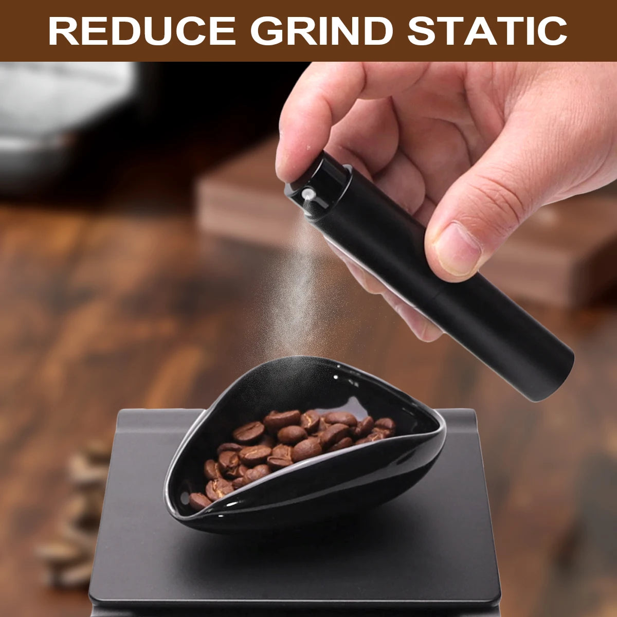Leeseph Ceramic Coffee Bean Dosing Cup Set Black White