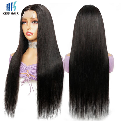 KissHair 2x6 Lace Closure Wig Remy Brazilian Hair